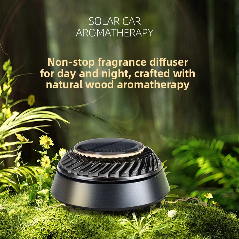 Car Accessories Perfume - 360° Solar Rotation Car Perfume Air