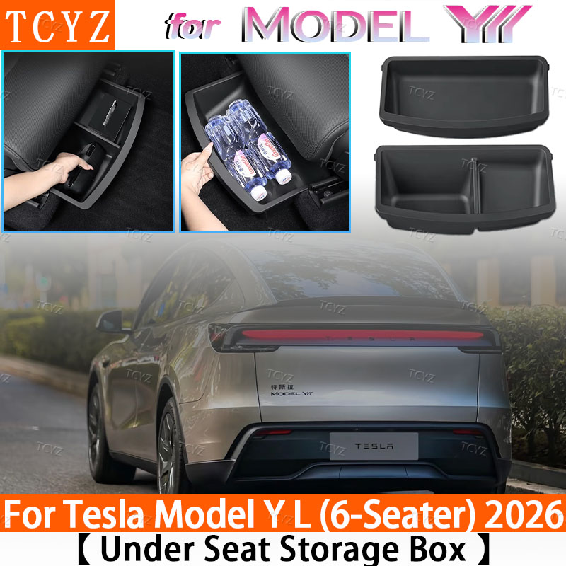 Car Seat Organizer - Under Seat Storage Box For Tesla