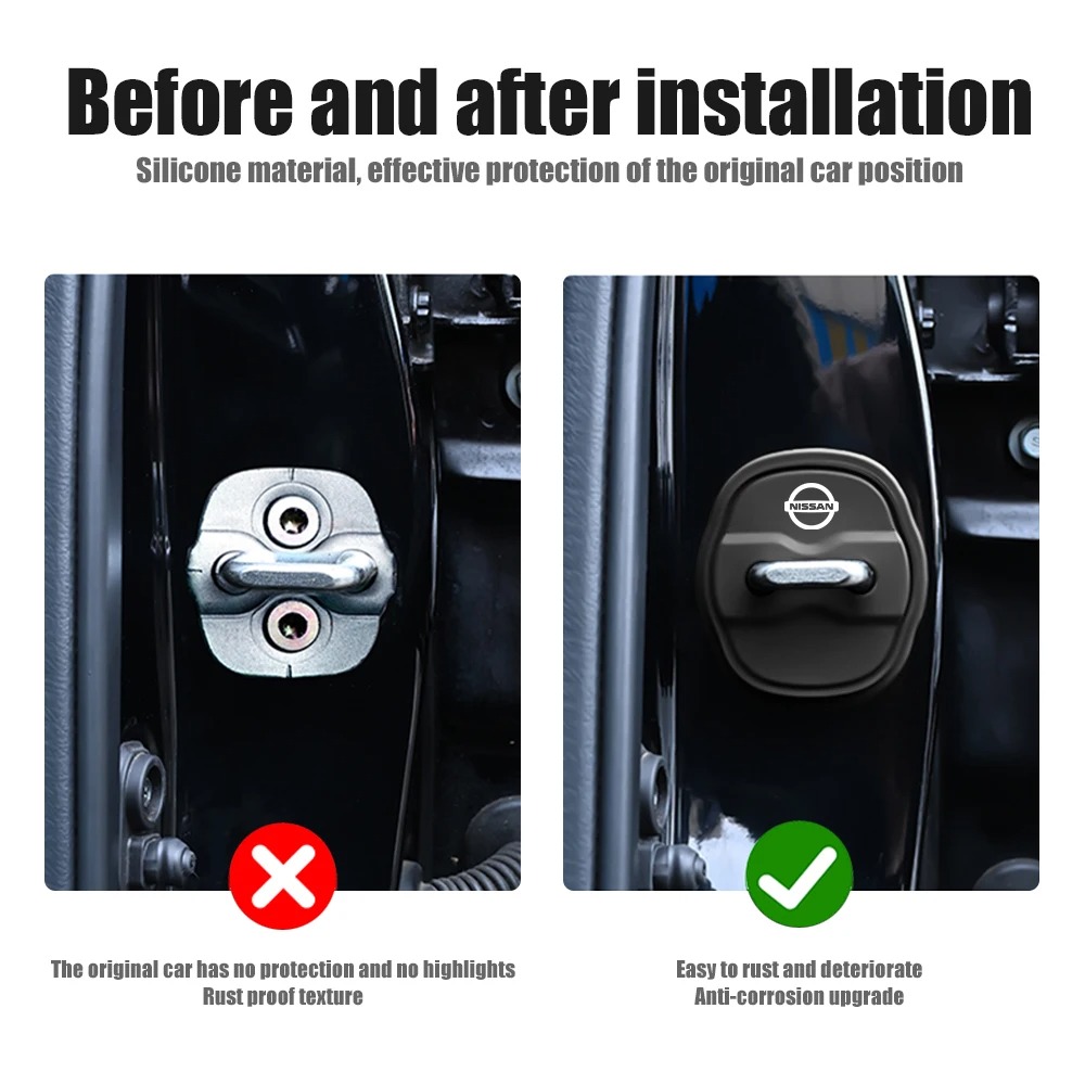 4Pcs Car Styling 3D silicone D - Car Accessories Nissan Xtrail 评论和价格