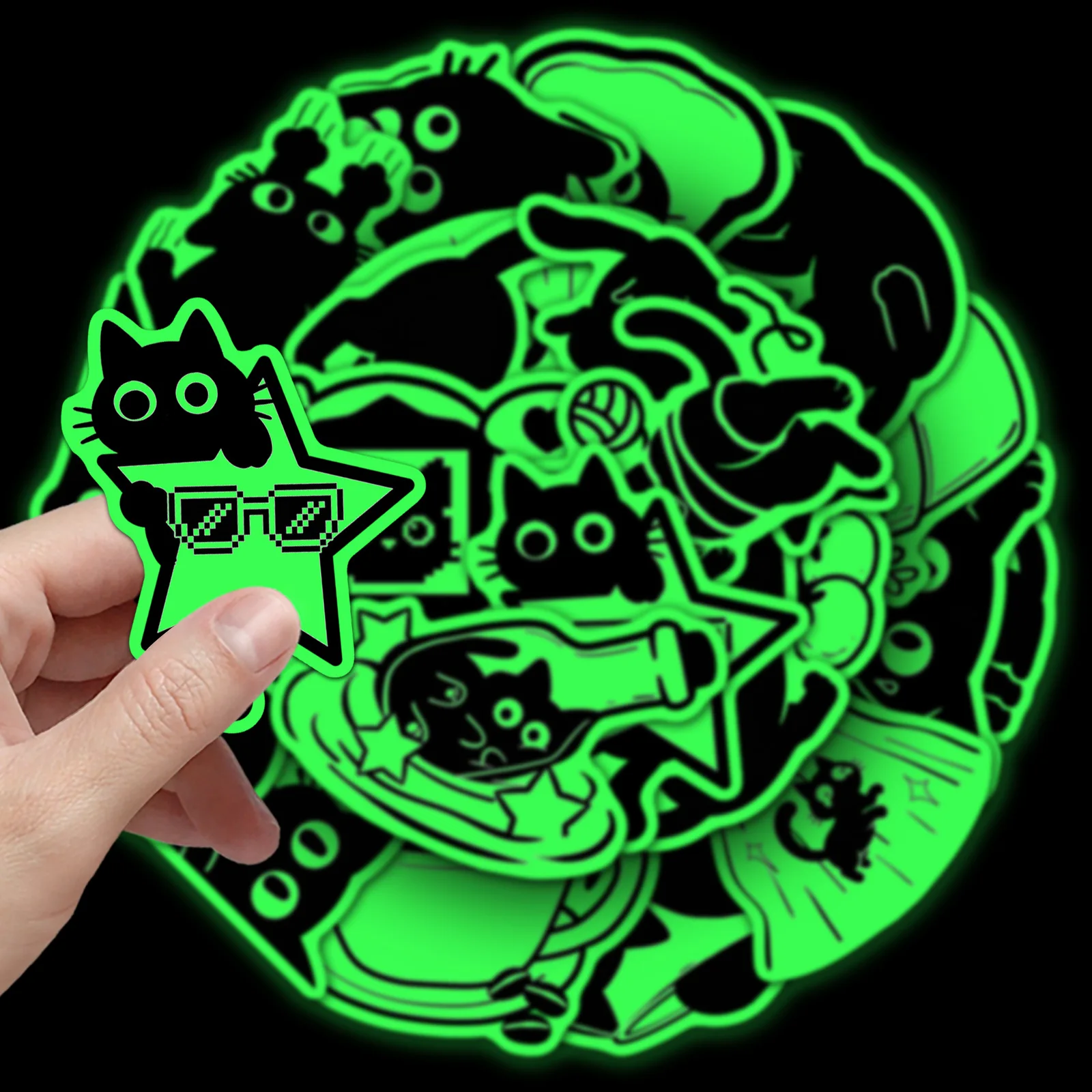 20 Pcs Glow in The Dark Black  - Car Accessories List 评论和价格