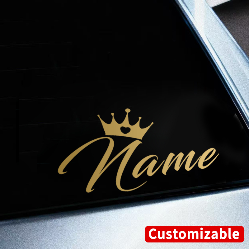Custom Crown Name Waterproof S - Car Accessories Name 评论和价格