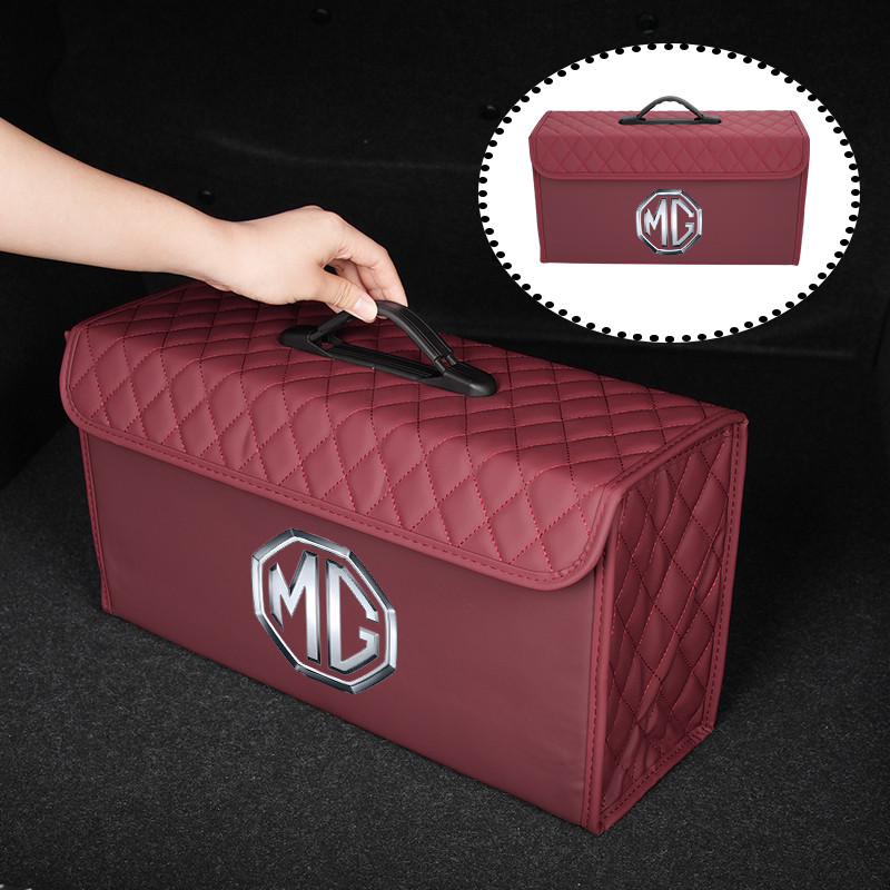 Car Trunk Storage Box Leather  - Car Seat Organizer 评论和价格