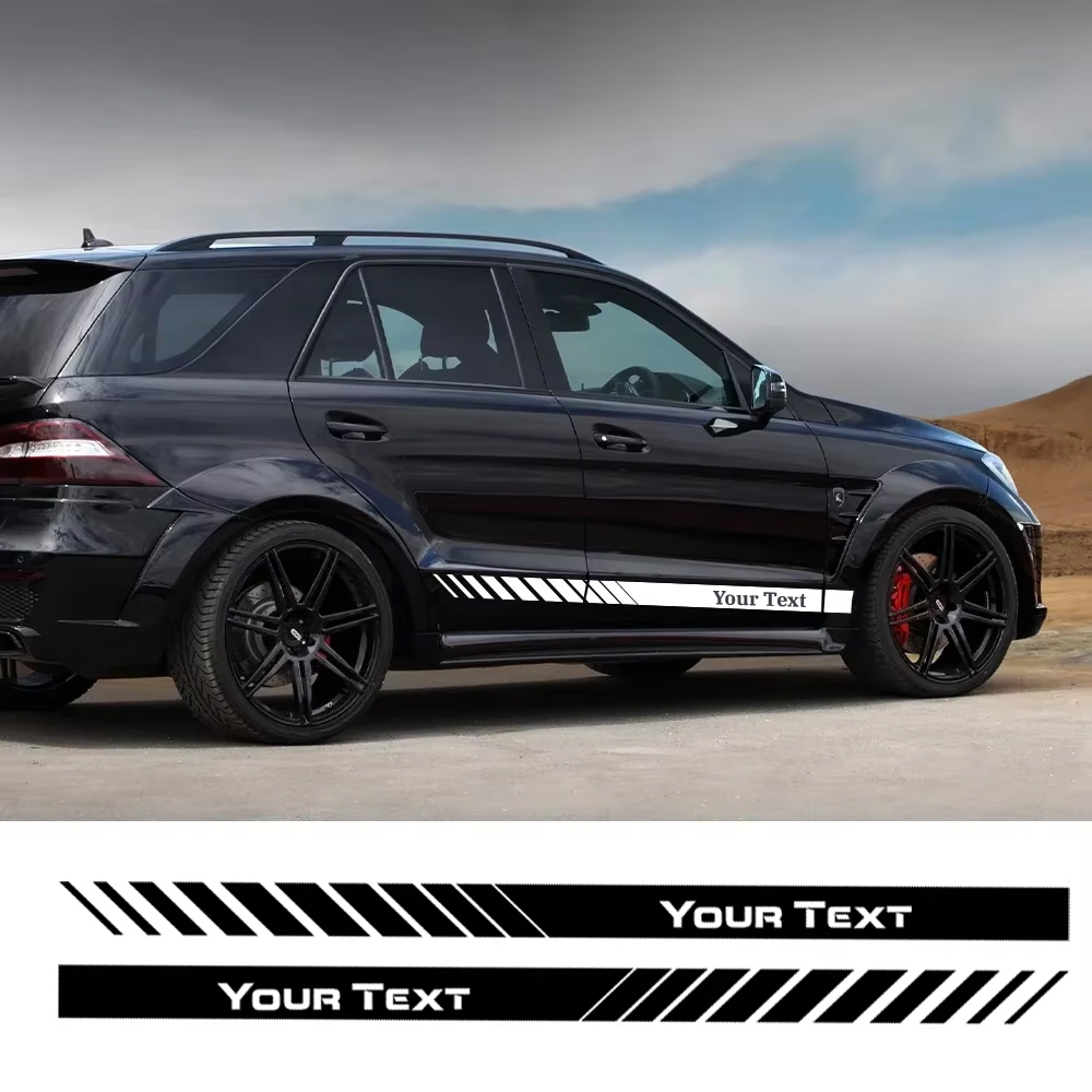 Custom Text Car Side Door Stri - Car Accessories Name 评论和价格