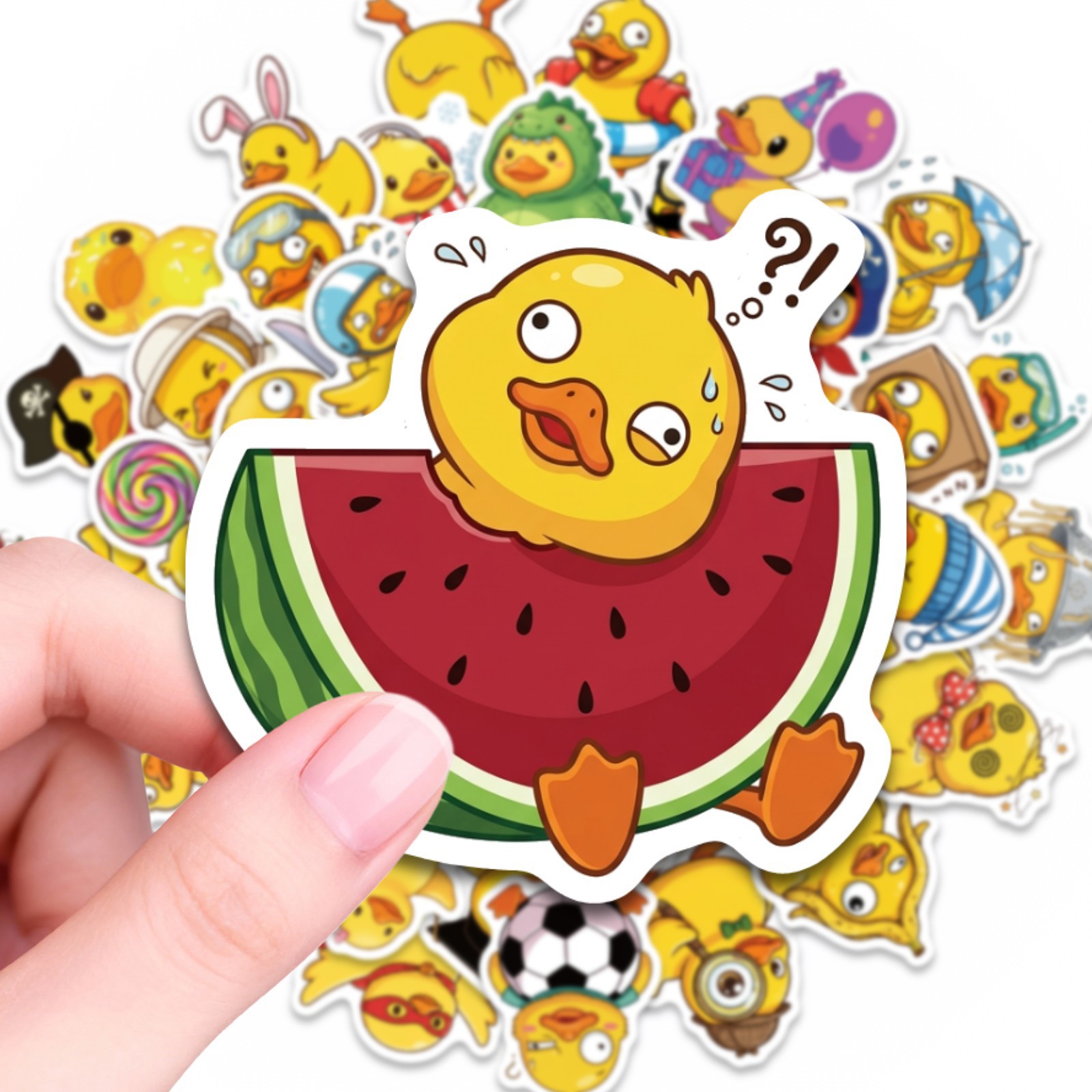 50/100Pcs Cute Funny Small Duc - Car Accessories List 评论和价格