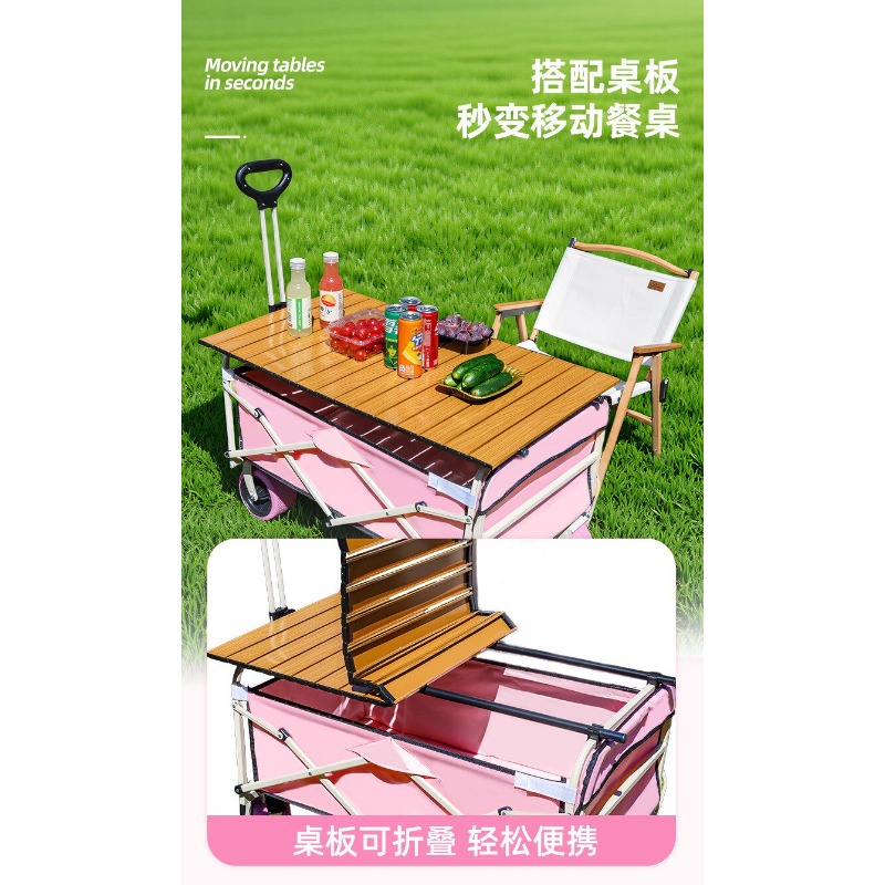 Pink Camper Folding Stall Trol - Car Accessories You Must Have 评论和价格