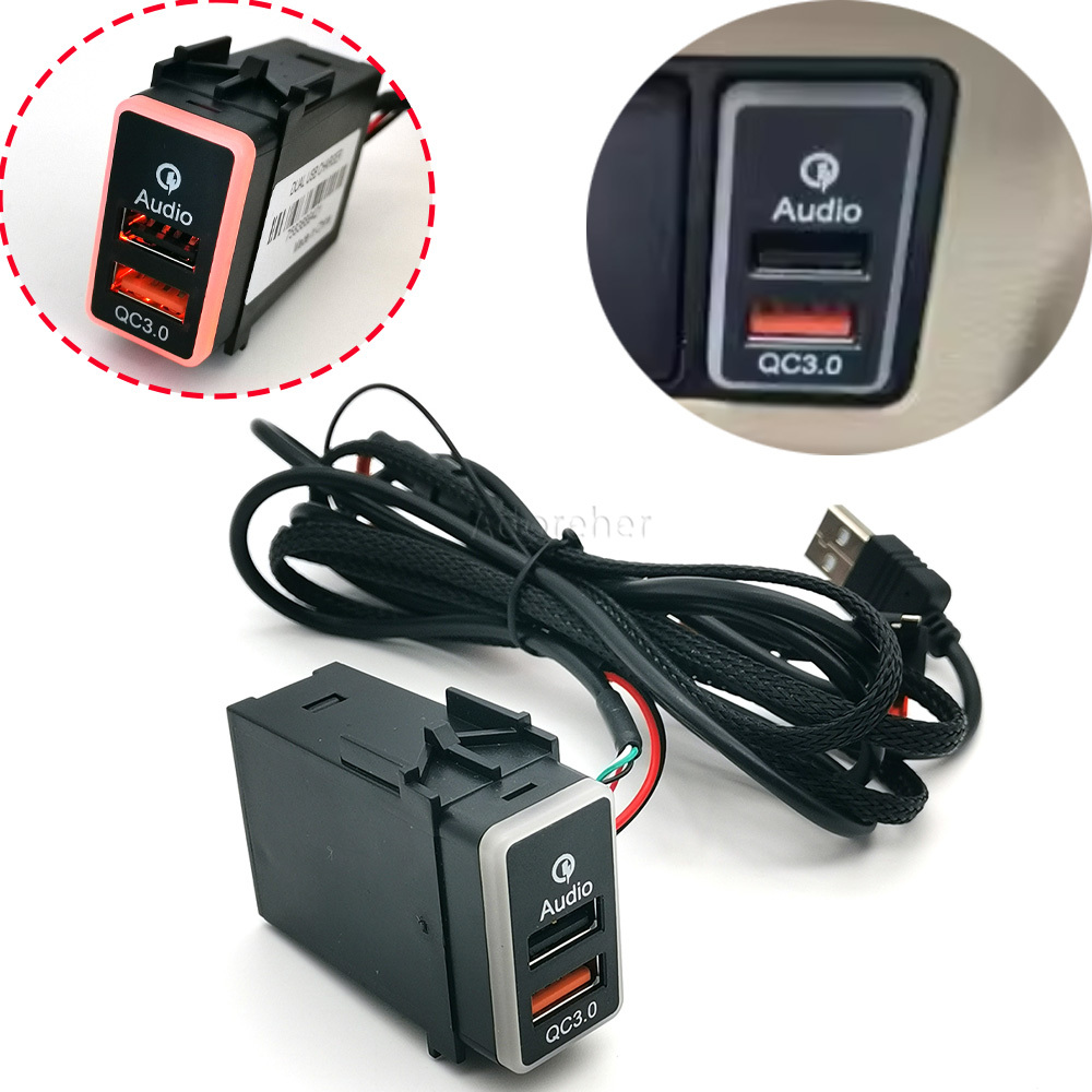 12V/24V Car QC3.0 USB Input Ad - Car Accessories Nissan Xtrail 评论和价格