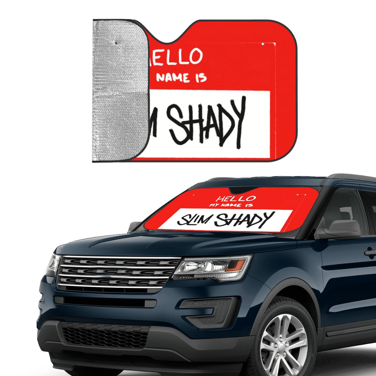 Hello My Name Is Slim Shady Em - Car Accessories Name 评论和价格