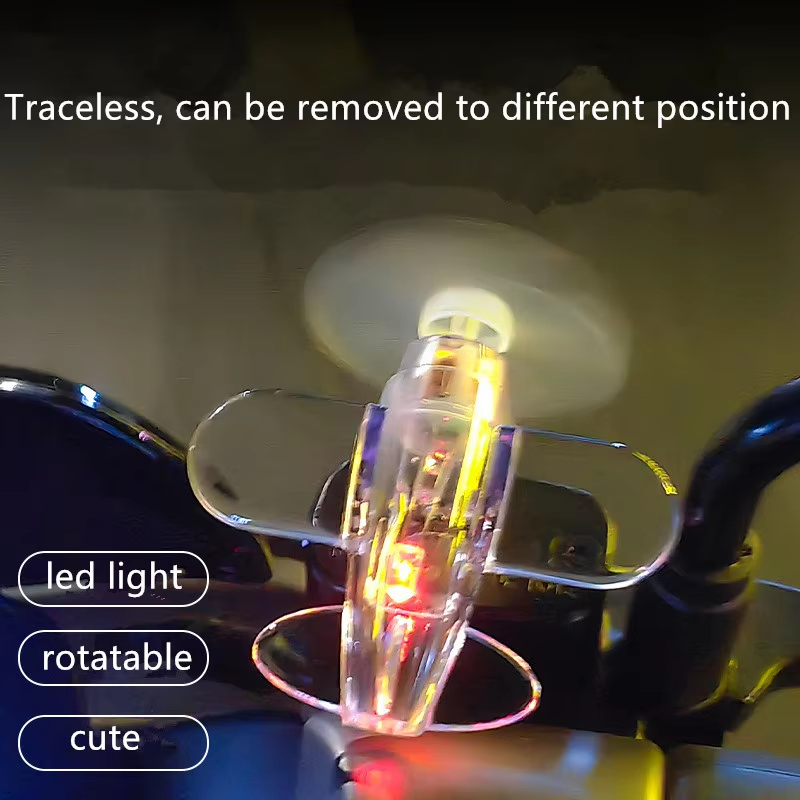 Wind Powered LED Airplane Orna - Car Accessories Light 评论和价格