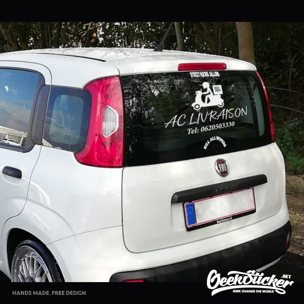 Custom Bussiness Name Sticker  - Car Accessories Name 评论和价格